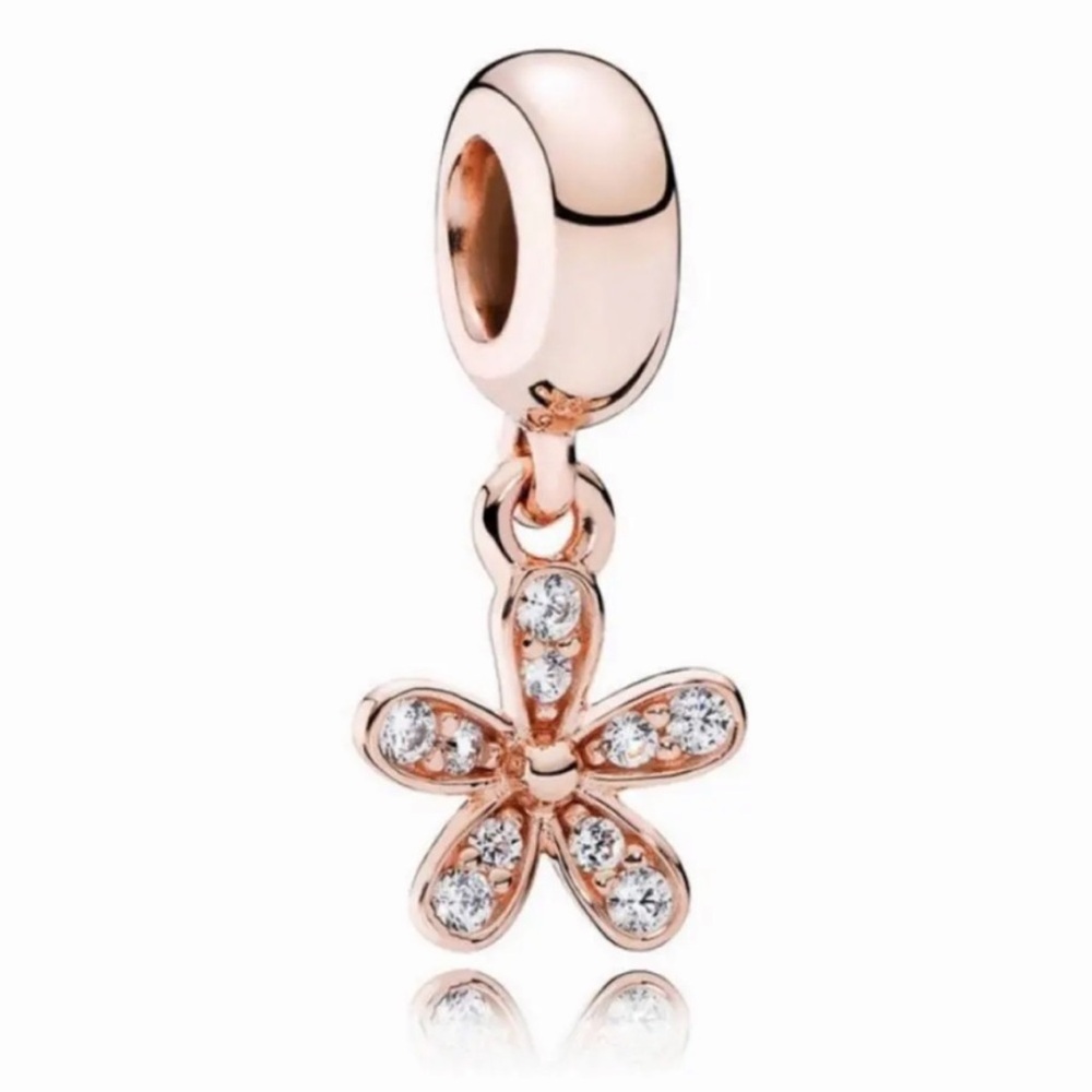 Pandora Rose Gold Daisy Dangle Chain